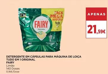 Fairy - Detergente Em Capsulas Para Maquina De Loica