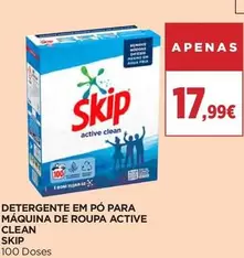 Skip - Detergente Em Pó Para Maquina De Roupa Active Clean