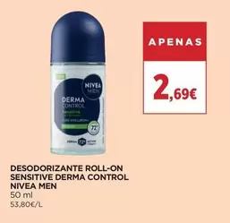 Nivea Men - Desodorizante Roll-On Sensitive Derma Control
