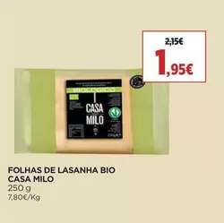 Casa Milo - Folhas De Lasanha Bio