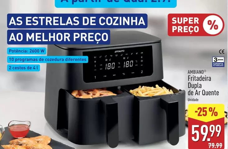Fritadeira Dupla De Ar Quente