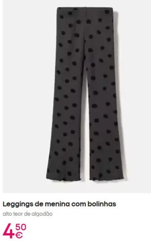 .Com - Leggings De Menina Com Bolinhas