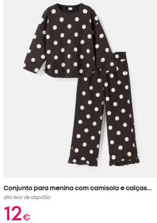 .Com - Conjunto Para Menina Com Camisola E Calças