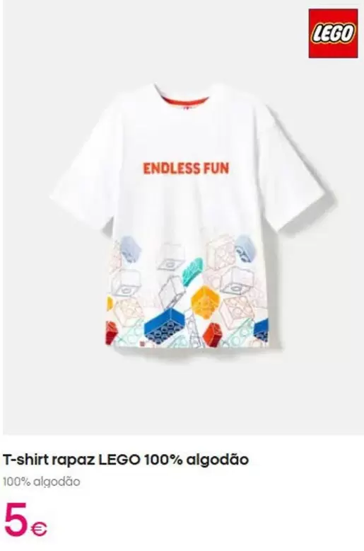 LEGO - T-shirt Rapaz Lego 100% Algodão