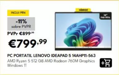 Lenovo - Pc Portatil Ideapad 5 14ahp11-563