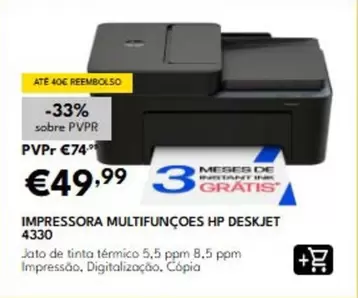 HP - Impressora Multifunções Deskjet 4330