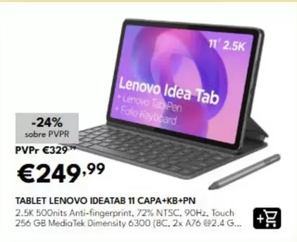 Lenovo - Tablet Ideatab 11 Capa+kb+pn