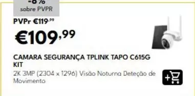 Tapo - Camara Seguranca Tp Link C615g Kit