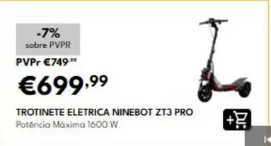 Trotinete Eletrica ZT3 Pro