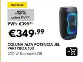 jbl - Coluna Alta Potencia Partybox 130