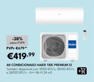 Haier - Ar Condicionado Tide Premium 12