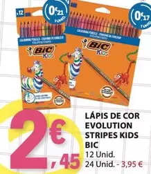 BIC - Lápis De Cor Evolution Stripes Kids