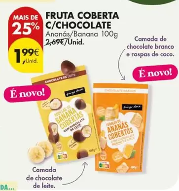 Fruta Coberta C/chocolate