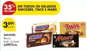 snickers - Barra Emb. 6 Unid.