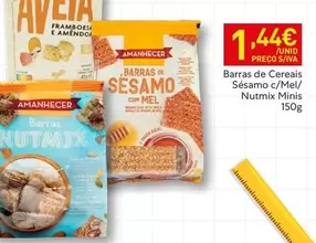 Amanhecer - Barras De Cereais Sésamo C/Mell Nutmix Minis