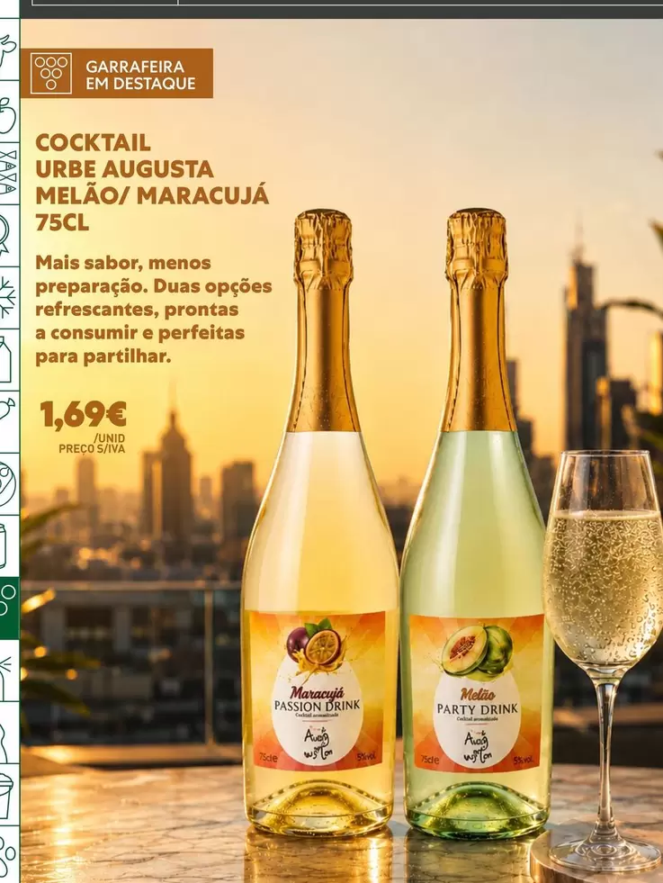 Urbe Augusta - Cocktail Melão/ Maracujá