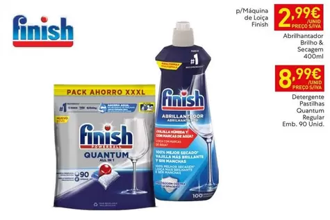Finish - Abrillantador Bimbo & Secagem
