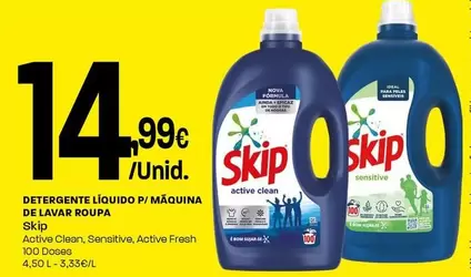 Skip - Detergente Líquido P/Maquina De Lavar Roupa