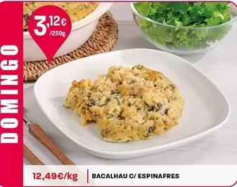 Bacalhau Com Espinafres