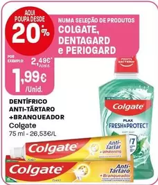 Colgate - Dentifrico Anti-Tartaro + Branqueador