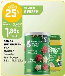 Gerber - Snack Nutripuffs Bio