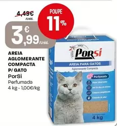 Porsi - Areia Aglomerante Compacta P/Gato