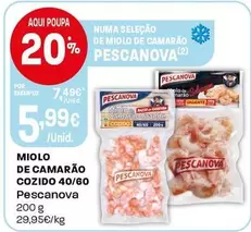Pescanova - Miolo De Camarão Cozido 40/60