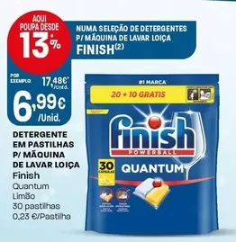 Finish - Detergente Em Pastilhas P/ Maquina De Lavar Loica