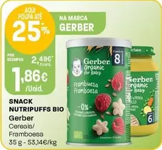 Gerber - Snack Nutripuffs Bio