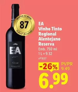 EA - Vinho Tinto Regional Alentejano Reserva