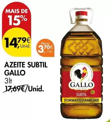 Gallo - Azeite Subtil