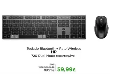 HP - Teclado Bluetooth + Rato Wireless 720 Dual Mode Recarregavel