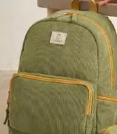 Mochila De Bombazina Com Compartimento Para Computador Portatil Ate