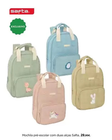 Safta - Mochila Pre-escolar Com Duas Alcas