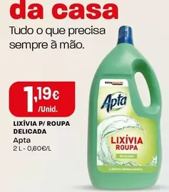 Apta - Lixivia P/Roupa Delicada