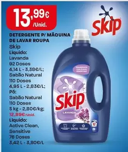 Skip - Detergente P/Maquina De Lavar Roupa