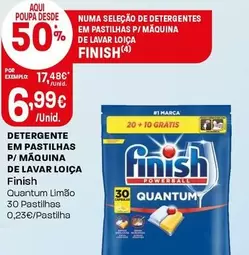 Finish - Detergente Em Pastilhas P/Maquina De Lavar Loica