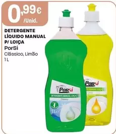 Porsi - Detergente Líquido Manual P/Loica