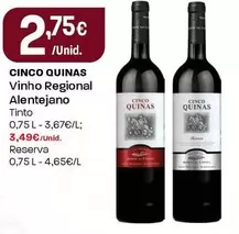 Cinco Quinas - Vinho Regional Alentejano