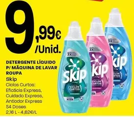 Skip - Detergente Líquido P/Maquina De Lavar Roupa