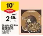 Continente - Granola Triplo Chocolate