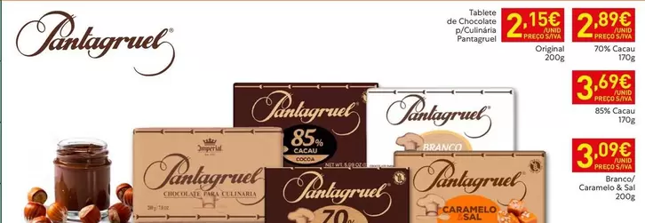 pantagruel - Tablettes De Chocolate Con Leche