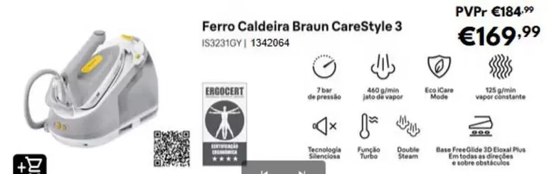Braun - Ferro Caldeira Carestyle 3