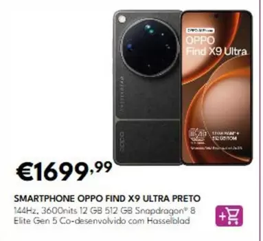 Oppo - Smartphone X9 Ultra Preto