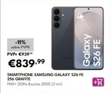 Samsung - Galaxy S26 FE - Smartphone  Galaxy S26 FE 256 Grafite