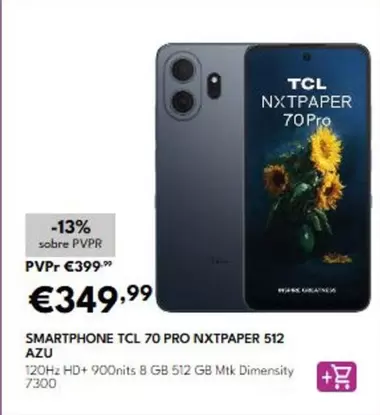 tcl - Smartphone 70 Pro Nxtpaper 512 Azu