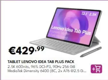 Lenovo - Tablet Idea Tab Plus Pack