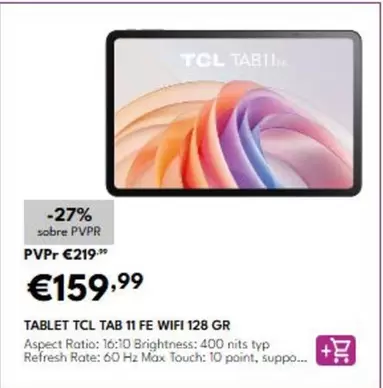 tcl - Tablet Tab 11 Fe Wifi 128 Gr