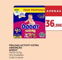 Dodot - Fraldas Activity Extra Absorcao