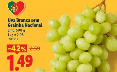 Nacional - Uva Branca Sem Grainha
